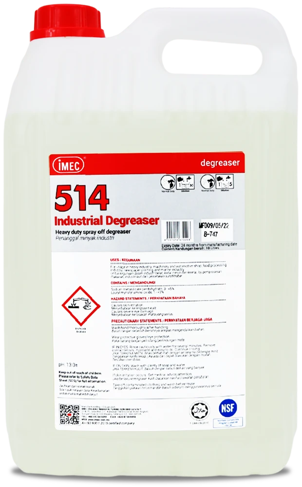 514 Industrial Degreaser – Heavy Duty Spray Off Degreaser