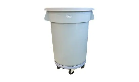 MC120 Mobile Container Cart c/w Dolly & Lid – Indoor & pedal bins