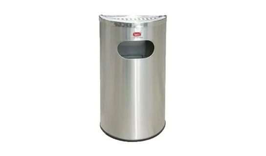 SSR14 Stainless Steel Semi-Round Bin – Indoor & pedal bins