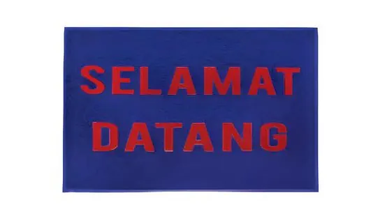 Selamat Datang Hot-press Wording Heavy Duty Coil Mat (Bold Font) – Dustshield · Entrance mats (M+A / Waterhog / Classic)
