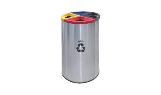 RECYCLE-139/SS Stainless / Powder-coated Recycle Bin – LEADER Stainless / Powder-coated Recycle Bin