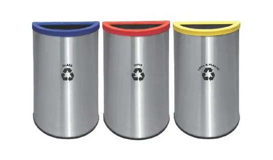 RECYCLE-140/SS Stainless / Powder-coated Recycle Bin – LEADER Stainless / Powder-coated Recycle Bin