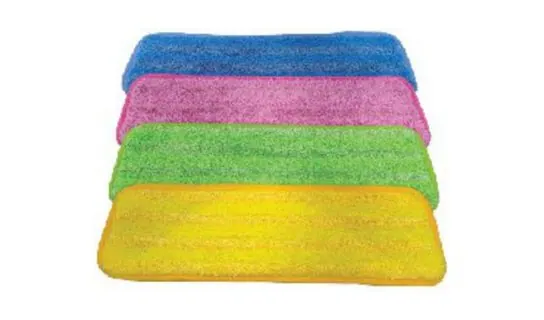 Italy Microfibre Flat Mop Refill (Colour) c/w Scrub Line – Mops & cloths