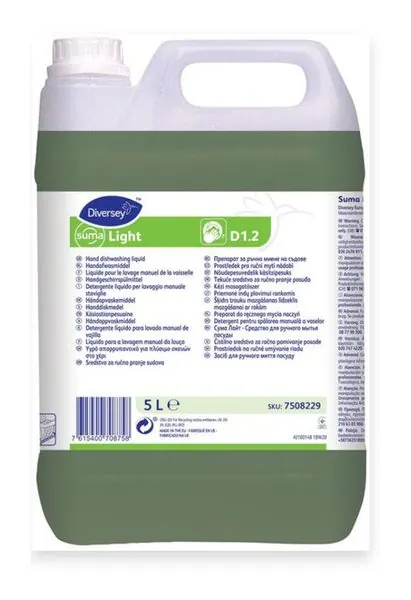 Suma Light D1.2 – Suma Light D1.2 value hand dishwashing concentrate.