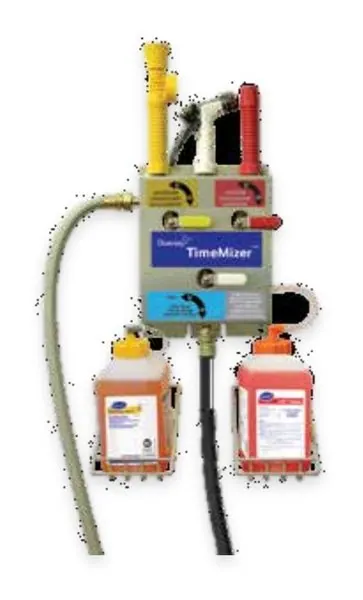 Time Mizer – Diversey TimeMizer cleaning and sanitizing spray dilution system.