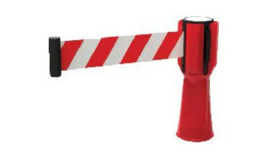 Traffic Cone Topper c/w Retractable Belt (Red + White) – Bollards, traffic & safety