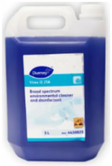 Virex II 256 – Diversey Virex II 256 one-step disinfectant cleaner and deodorant.